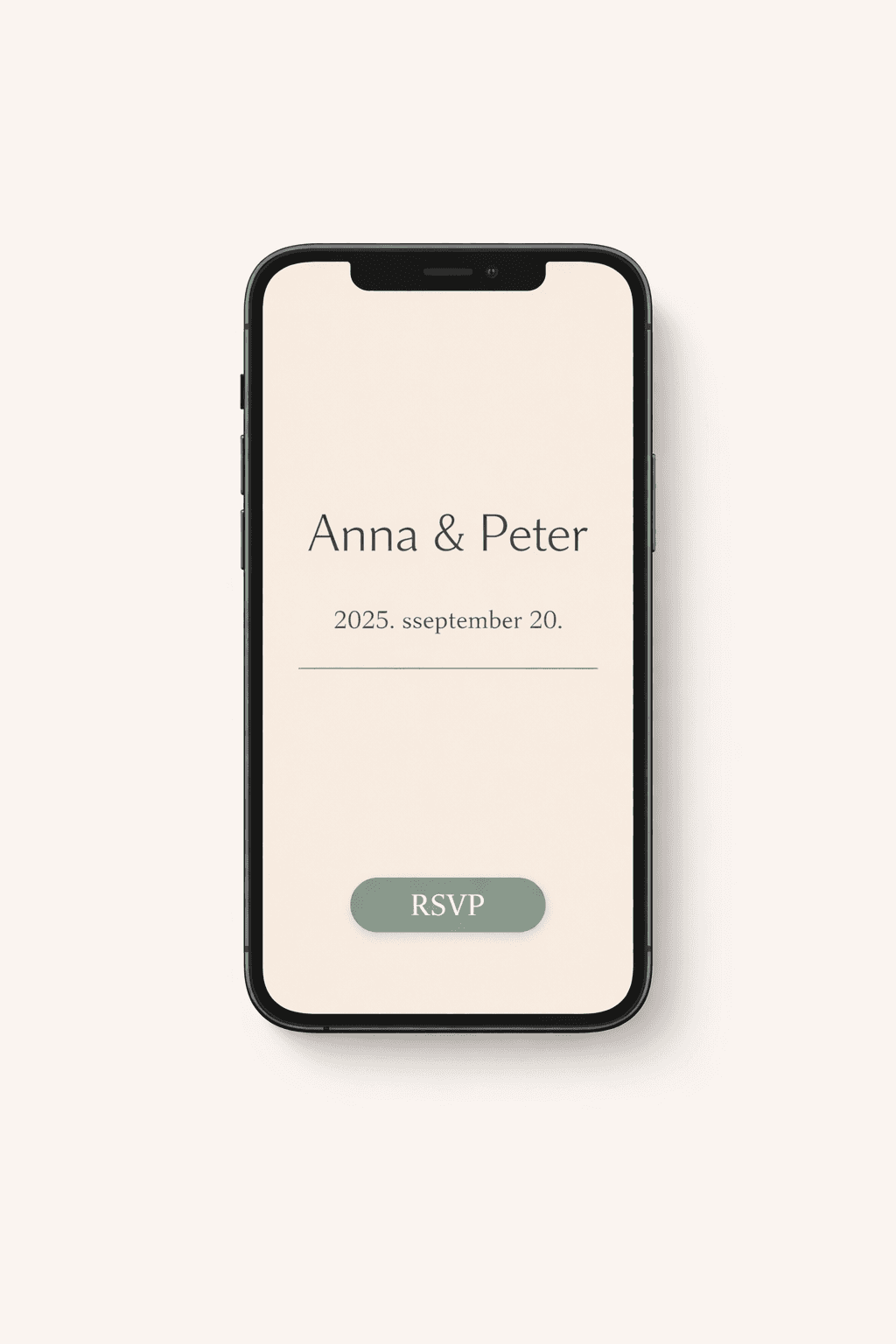 Tiszta Vonalak esküvői meghívó sablon